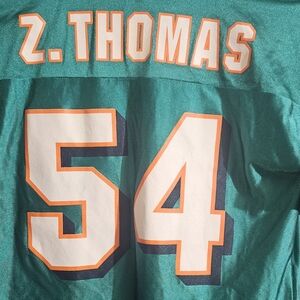NFL Teal Jersey with Orange Accents